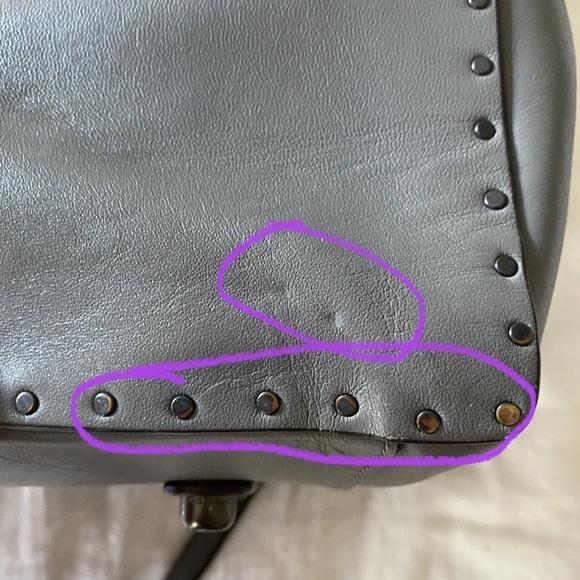 Coach 1941 Cooper Carryall Rivets Heather Gray Glovetanned Leather 31932 Rogue - Picture 10 of 12